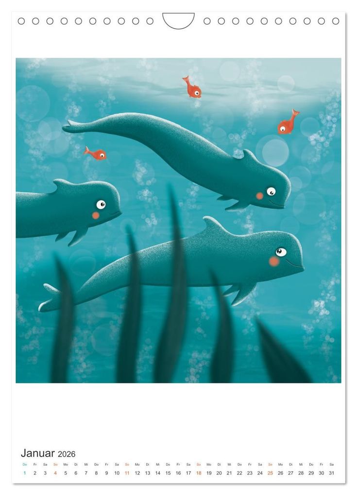 Weitere Ansicht: SAVE OUR OCEANS - Ursprung allen Lebens (Wandkalender 2026 DIN A4 hoch), CALVENDO Monatskalender | Danja Krampikowski, Calvendo
