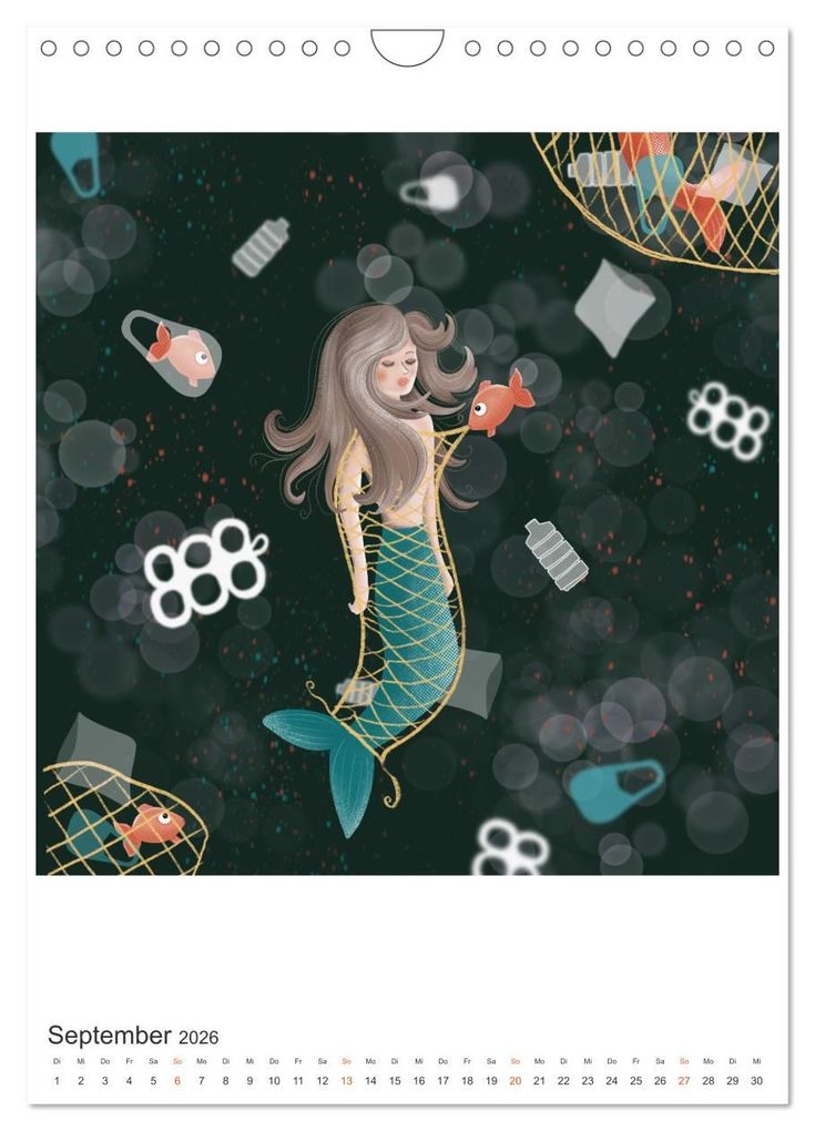 Weitere Ansicht: SAVE OUR OCEANS - Ursprung allen Lebens (Wandkalender 2026 DIN A4 hoch), CALVENDO Monatskalender | Danja Krampikowski, Calvendo