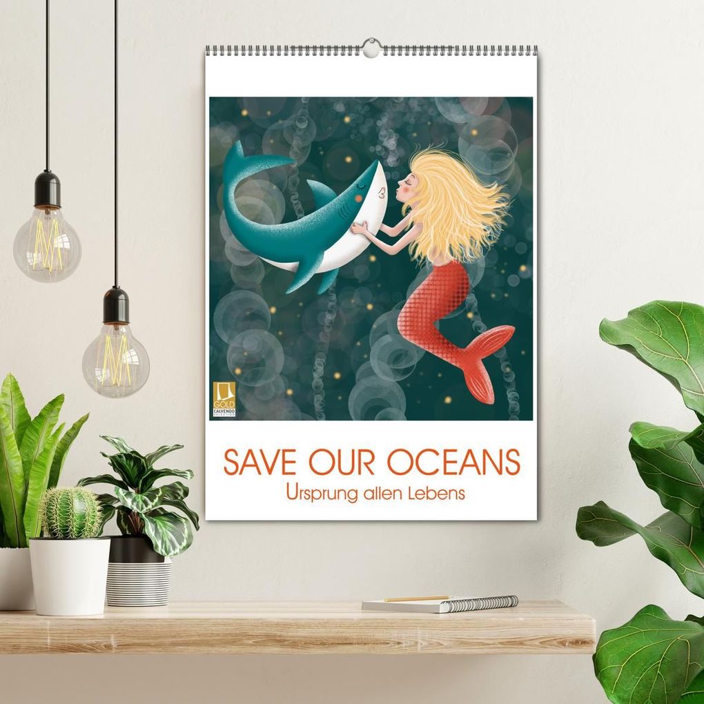 Weitere Ansicht: SAVE OUR OCEANS - Ursprung allen Lebens (Wandkalender 2026 DIN A2 hoch), CALVENDO Monatskalender | Danja Krampikowski, Calvendo