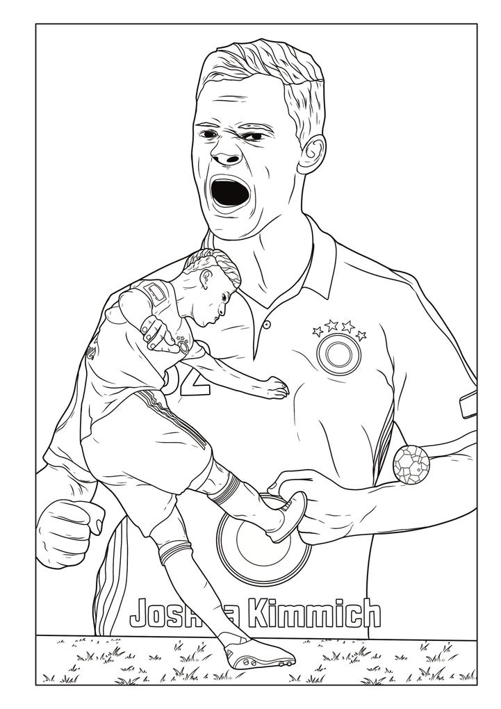 Weitere Ansicht: Fußball Malbuch Superstars WM 2022 für Kinder ab 6 Jahren mit über 50 Ausmalbildern | Josef Mickey Müller