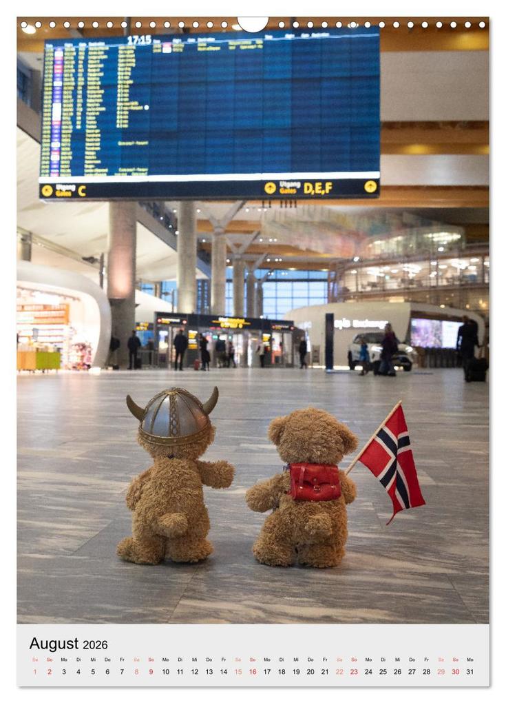 Weitere Ansicht: Travelling Teddy liebt es Bunt (Wandkalender 2026 DIN A3 hoch), CALVENDO Monatskalender | Christian Kneidinger, Calvendo