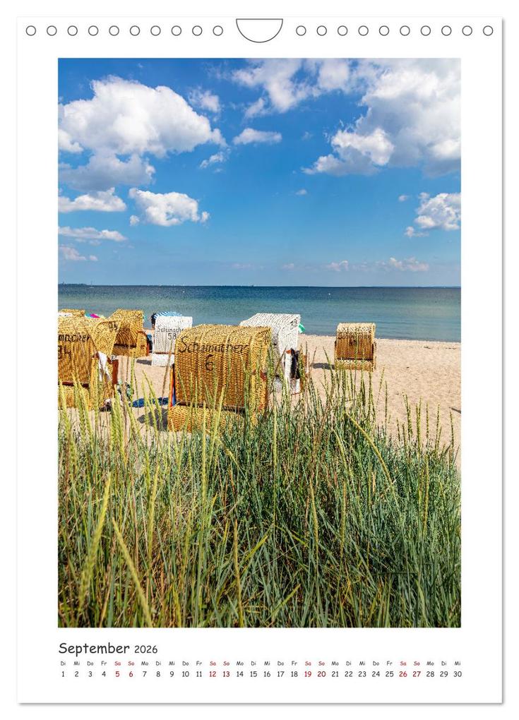 Weitere Ansicht: Lübecker Bucht Seebäder an der Ostsee (Wandkalender 2026 DIN A4 hoch), CALVENDO Monatskalender | Andrea Dreegmeyer, Calvendo