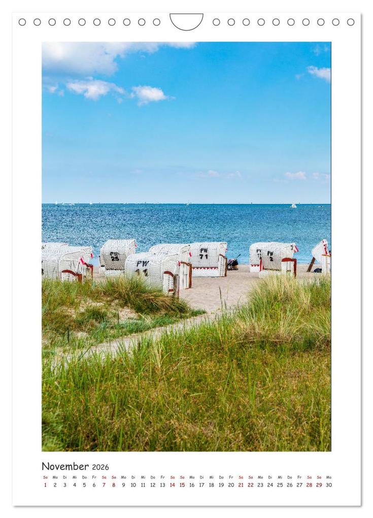 Weitere Ansicht: Lübecker Bucht Seebäder an der Ostsee (Wandkalender 2026 DIN A4 hoch), CALVENDO Monatskalender | Andrea Dreegmeyer, Calvendo