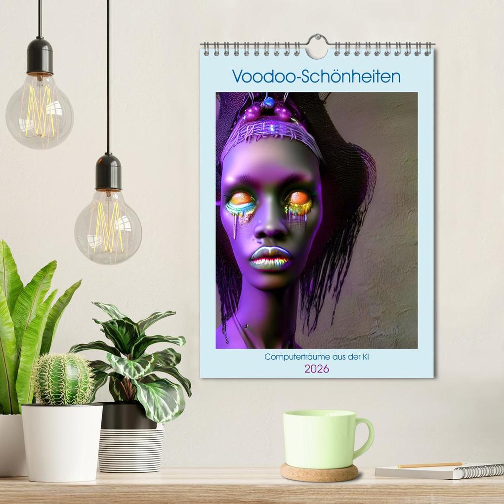 Weitere Ansicht: Voodoo-Schönheiten - Computerträume aus der KI (Wandkalender 2026 DIN A4 hoch), CALVENDO Monatskalender | Christine aka stine1, Calvendo