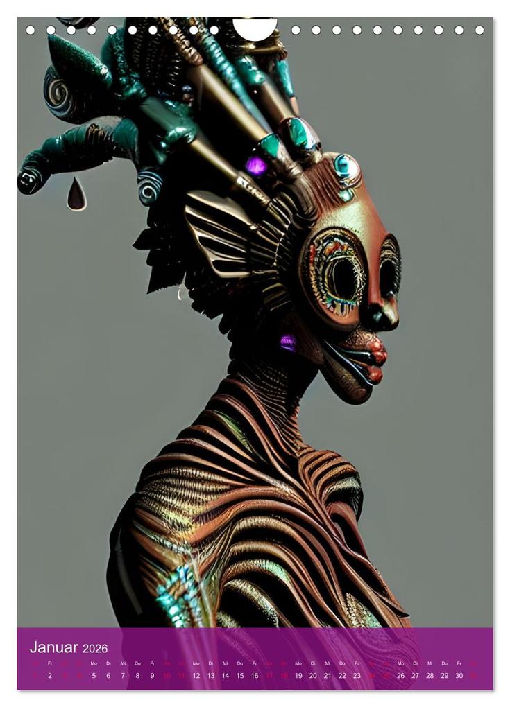 Weitere Ansicht: Voodoo-Schönheiten - Computerträume aus der KI (Wandkalender 2026 DIN A4 hoch), CALVENDO Monatskalender | Christine aka stine1, Calvendo