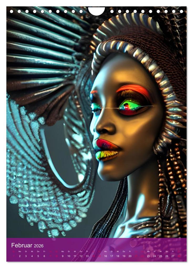 Weitere Ansicht: Voodoo-Schönheiten - Computerträume aus der KI (Wandkalender 2026 DIN A4 hoch), CALVENDO Monatskalender | Christine aka stine1, Calvendo