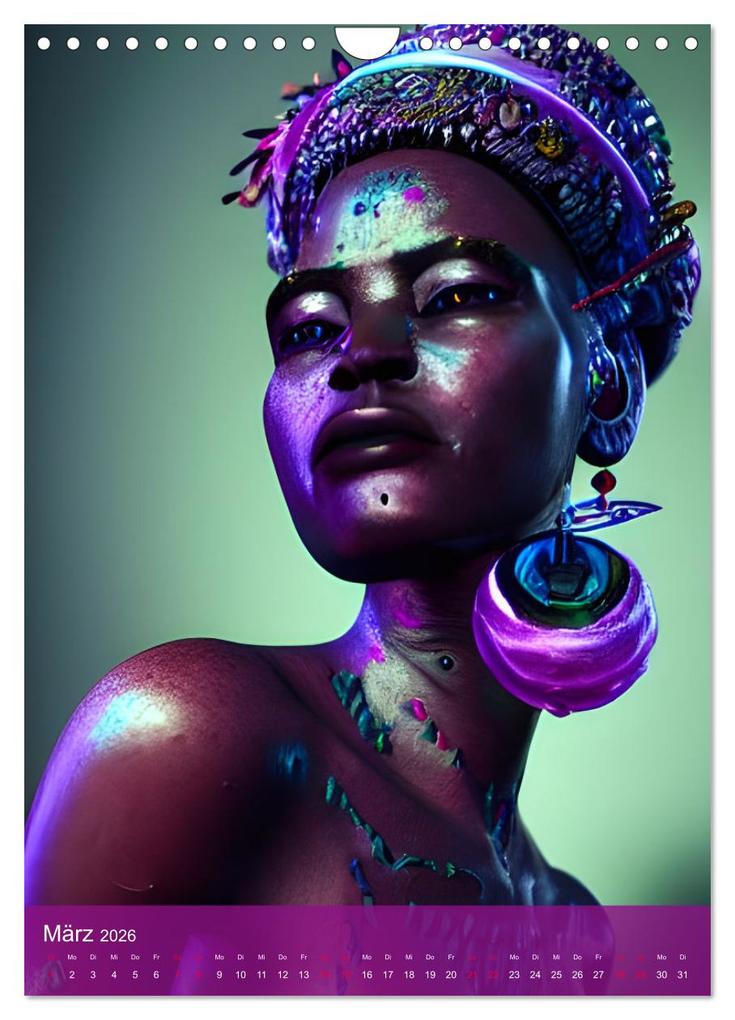 Weitere Ansicht: Voodoo-Schönheiten - Computerträume aus der KI (Wandkalender 2026 DIN A4 hoch), CALVENDO Monatskalender | Christine aka stine1, Calvendo