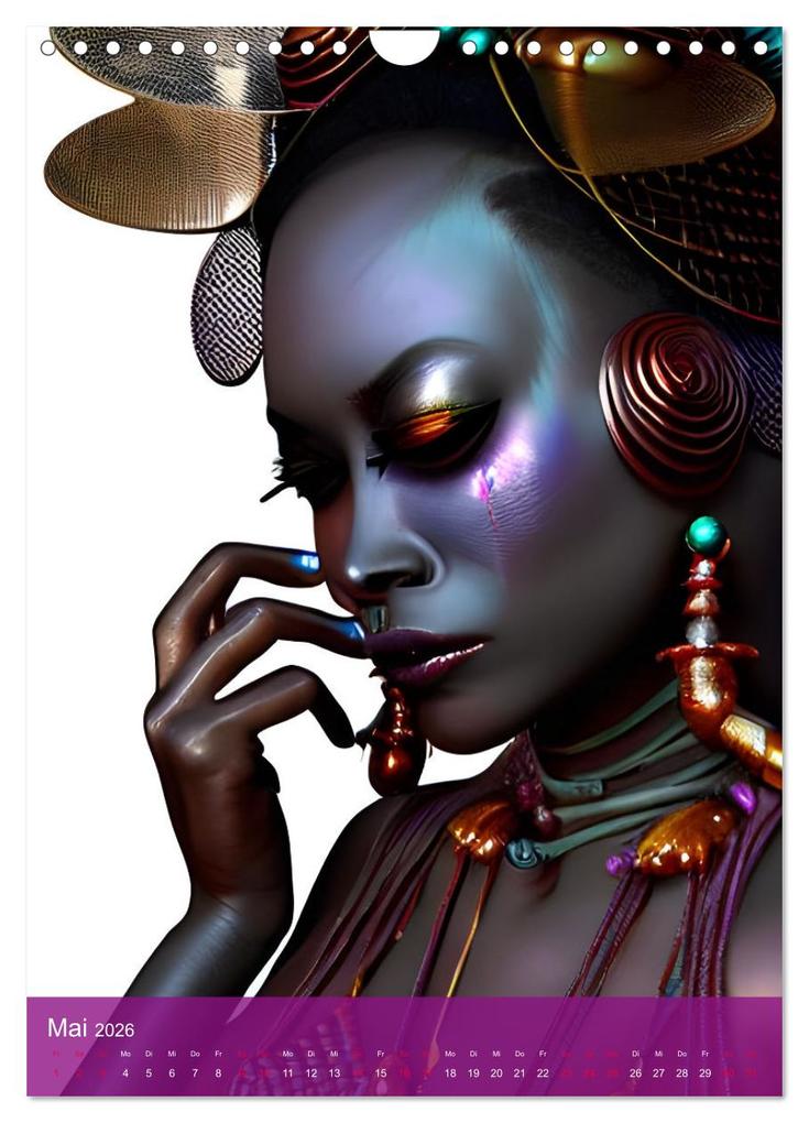 Weitere Ansicht: Voodoo-Schönheiten - Computerträume aus der KI (Wandkalender 2026 DIN A4 hoch), CALVENDO Monatskalender | Christine aka stine1, Calvendo