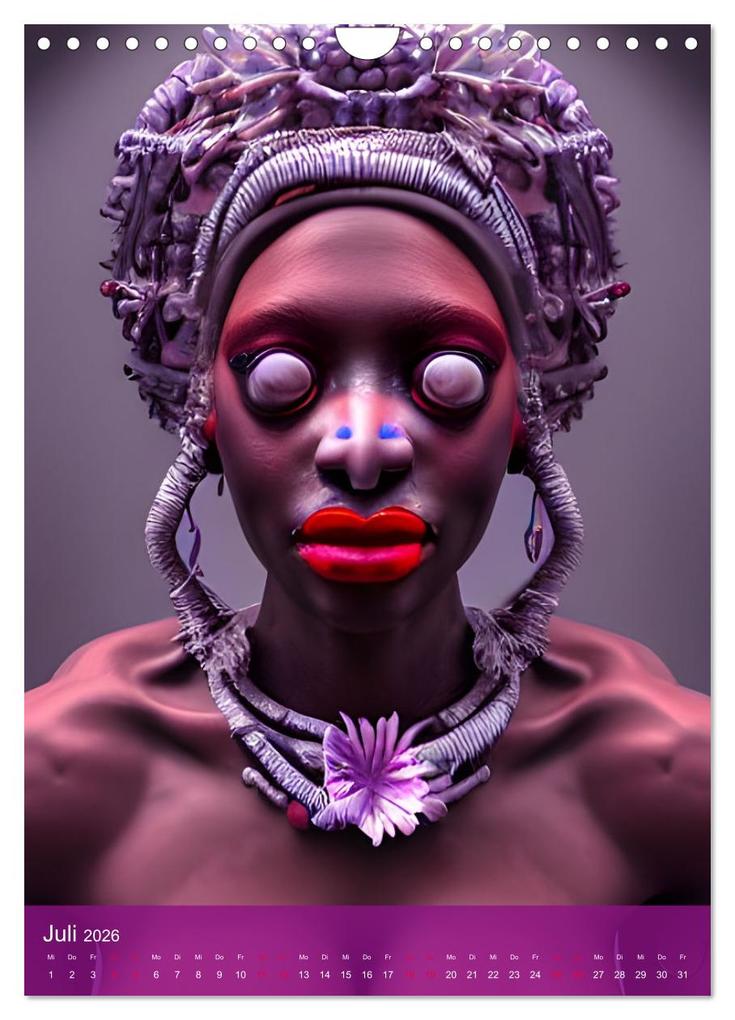 Weitere Ansicht: Voodoo-Schönheiten - Computerträume aus der KI (Wandkalender 2026 DIN A4 hoch), CALVENDO Monatskalender | Christine aka stine1, Calvendo