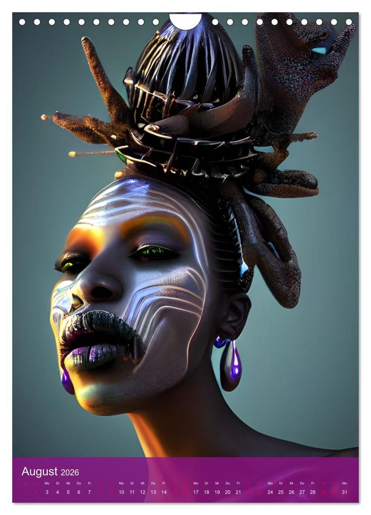 Weitere Ansicht: Voodoo-Schönheiten - Computerträume aus der KI (Wandkalender 2026 DIN A4 hoch), CALVENDO Monatskalender | Christine aka stine1, Calvendo