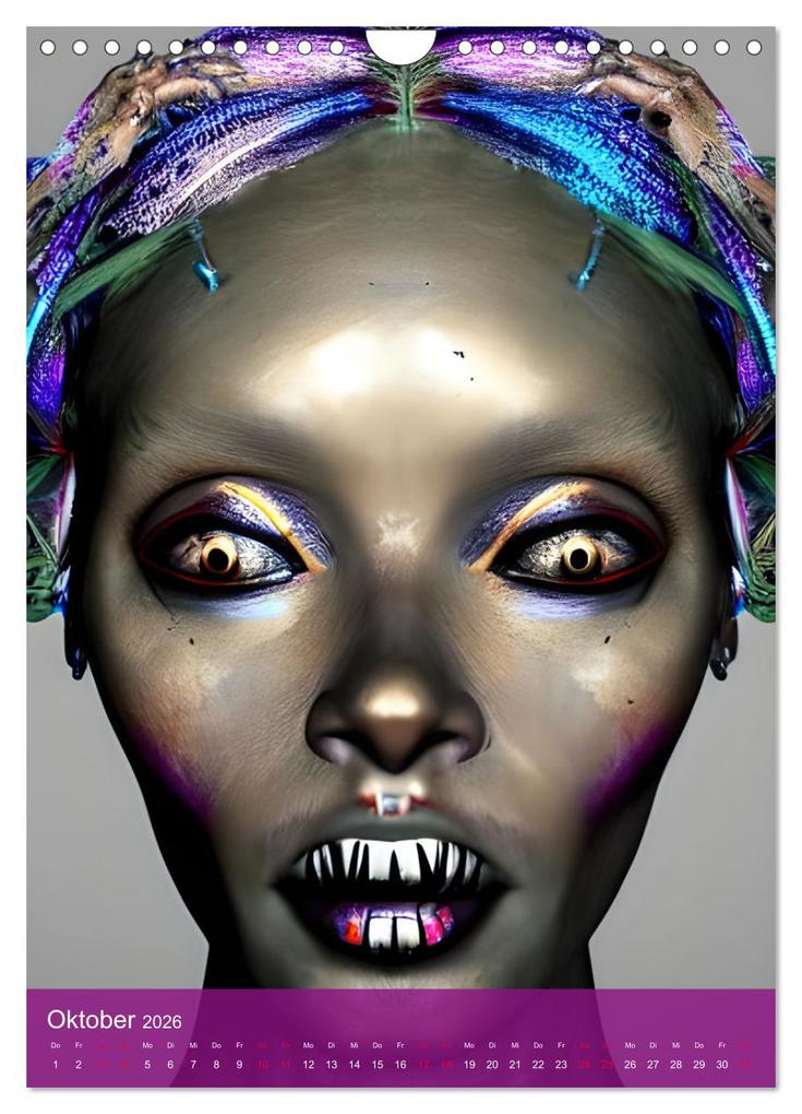 Weitere Ansicht: Voodoo-Schönheiten - Computerträume aus der KI (Wandkalender 2026 DIN A4 hoch), CALVENDO Monatskalender | Christine aka stine1, Calvendo