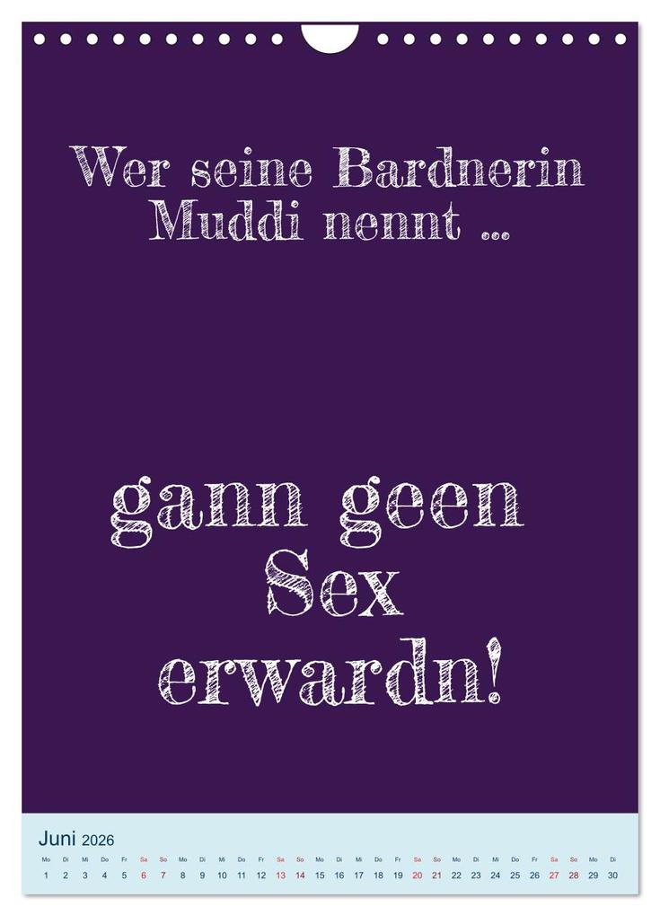 Weitere Ansicht: Ningelnäsorum! Mundart und Dialekt Kalender Sachsen (Wandkalender 2026 DIN A4 hoch), CALVENDO Monatskalender | Sächsmaschine Sächsmaschine, Calvendo, Sächsmaschine