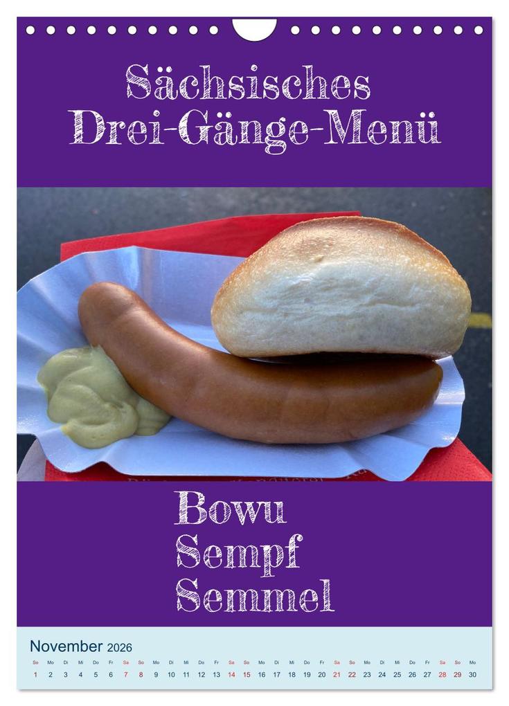 Weitere Ansicht: Ningelnäsorum! Mundart und Dialekt Kalender Sachsen (Wandkalender 2026 DIN A4 hoch), CALVENDO Monatskalender | Sächsmaschine Sächsmaschine, Calvendo, Sächsmaschine