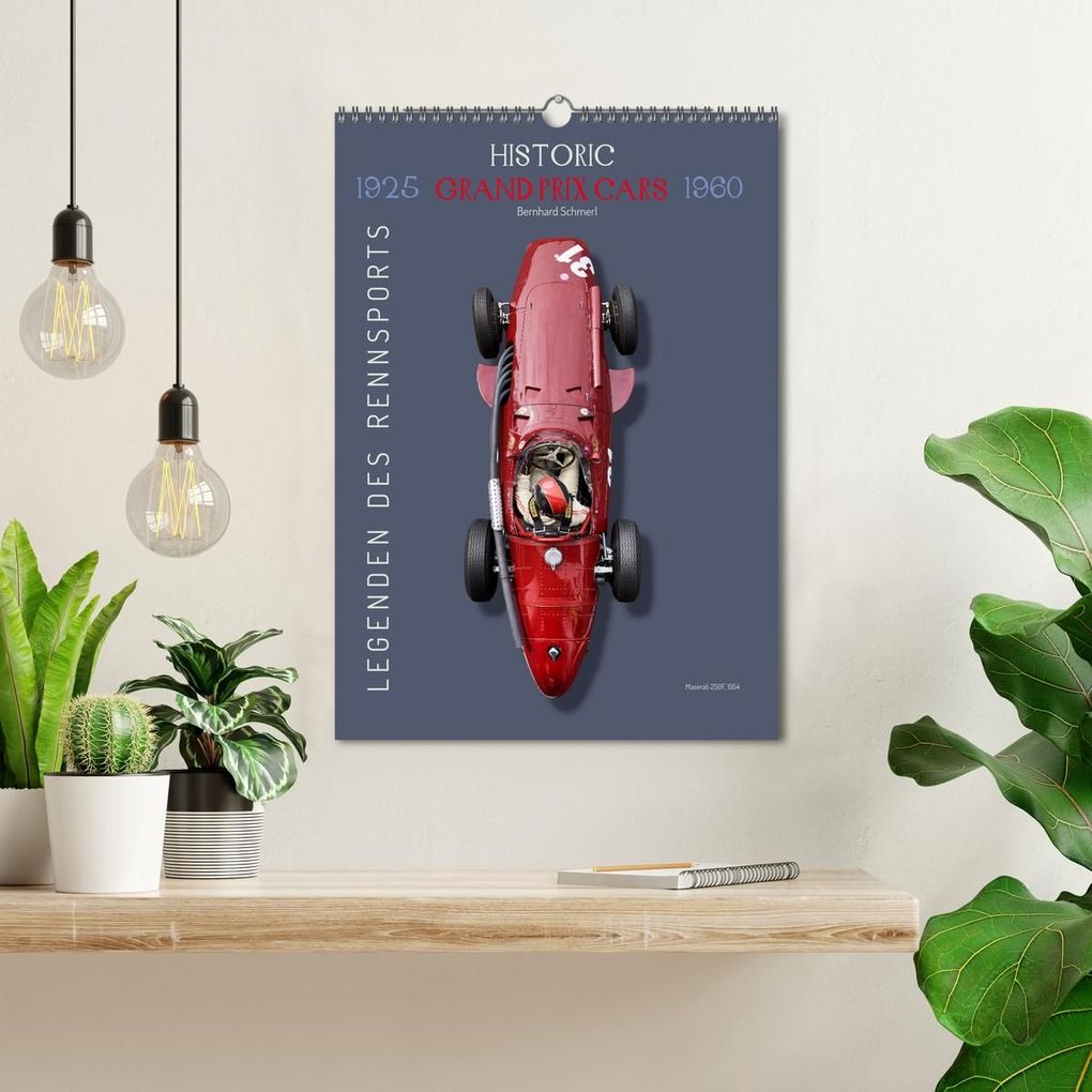 Weitere Ansicht: Legenden des Rennsports, Historic Grand Prix Cars 1925-1960 (Wandkalender 2026 DIN A3 hoch), CALVENDO Monatskalender | Bernhard Schmerl, Calvendo
