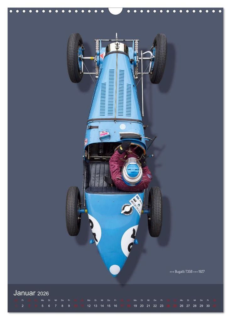 Weitere Ansicht: Legenden des Rennsports, Historic Grand Prix Cars 1925-1960 (Wandkalender 2026 DIN A3 hoch), CALVENDO Monatskalender | Bernhard Schmerl, Calvendo