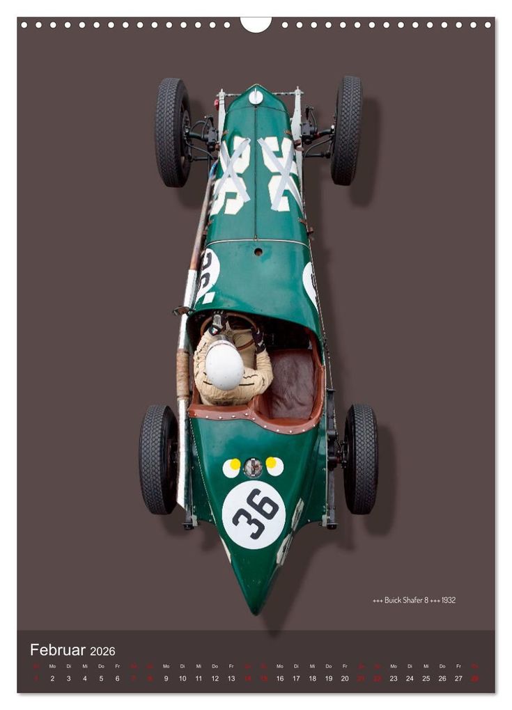 Weitere Ansicht: Legenden des Rennsports, Historic Grand Prix Cars 1925-1960 (Wandkalender 2026 DIN A3 hoch), CALVENDO Monatskalender | Bernhard Schmerl, Calvendo