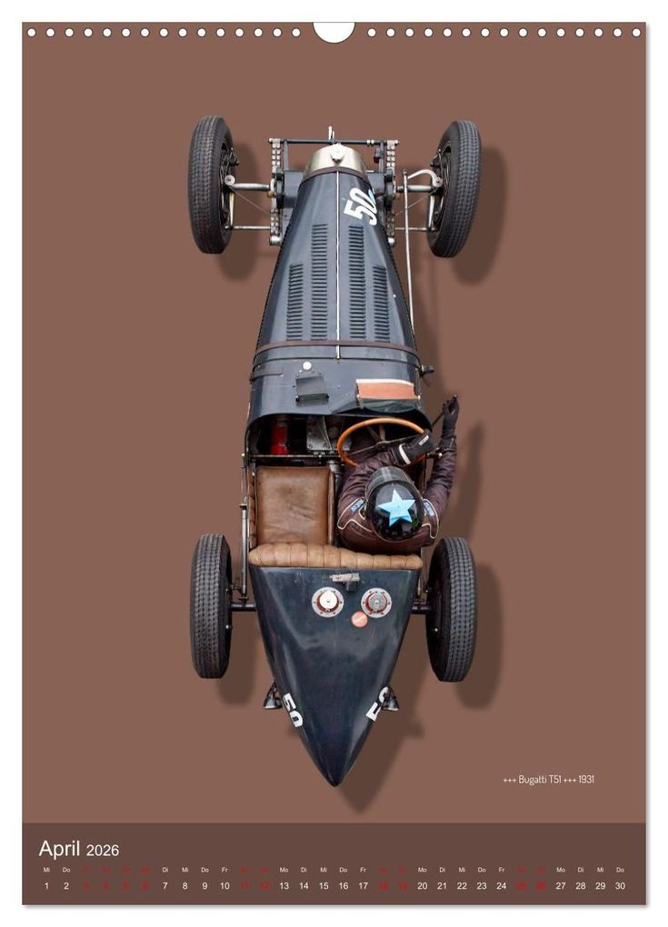 Weitere Ansicht: Legenden des Rennsports, Historic Grand Prix Cars 1925-1960 (Wandkalender 2026 DIN A3 hoch), CALVENDO Monatskalender | Bernhard Schmerl, Calvendo