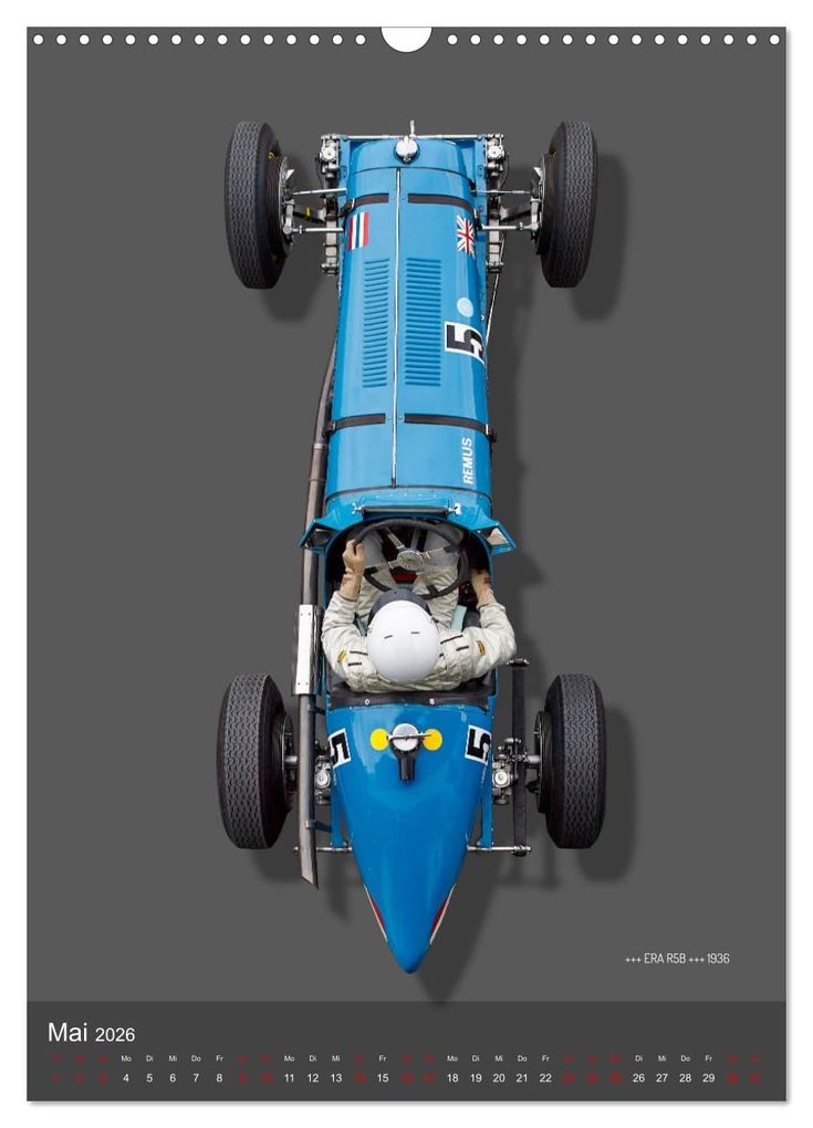 Weitere Ansicht: Legenden des Rennsports, Historic Grand Prix Cars 1925-1960 (Wandkalender 2026 DIN A3 hoch), CALVENDO Monatskalender | Bernhard Schmerl, Calvendo