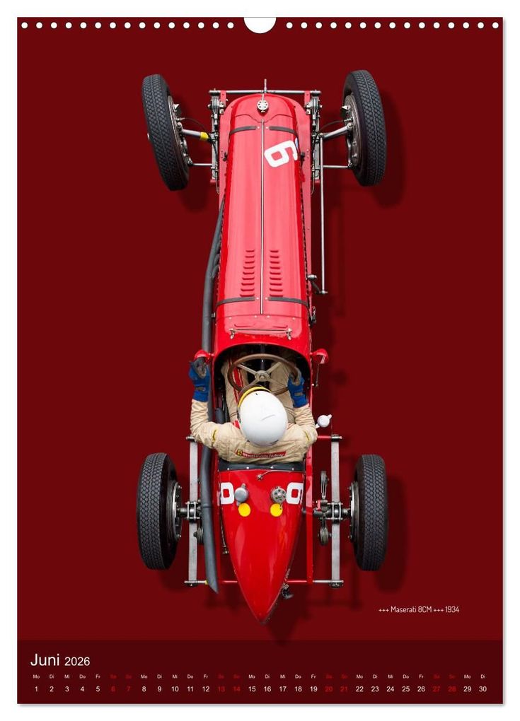 Weitere Ansicht: Legenden des Rennsports, Historic Grand Prix Cars 1925-1960 (Wandkalender 2026 DIN A3 hoch), CALVENDO Monatskalender | Bernhard Schmerl, Calvendo