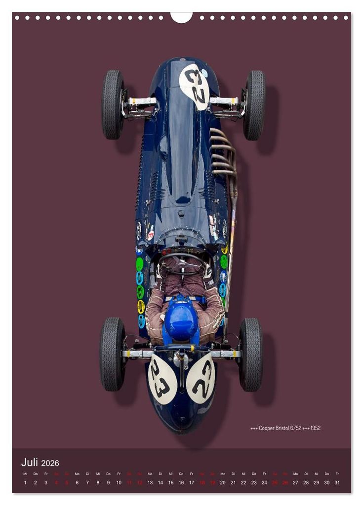 Weitere Ansicht: Legenden des Rennsports, Historic Grand Prix Cars 1925-1960 (Wandkalender 2026 DIN A3 hoch), CALVENDO Monatskalender | Bernhard Schmerl, Calvendo