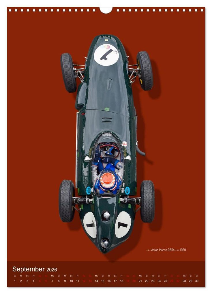 Weitere Ansicht: Legenden des Rennsports, Historic Grand Prix Cars 1925-1960 (Wandkalender 2026 DIN A3 hoch), CALVENDO Monatskalender | Bernhard Schmerl, Calvendo