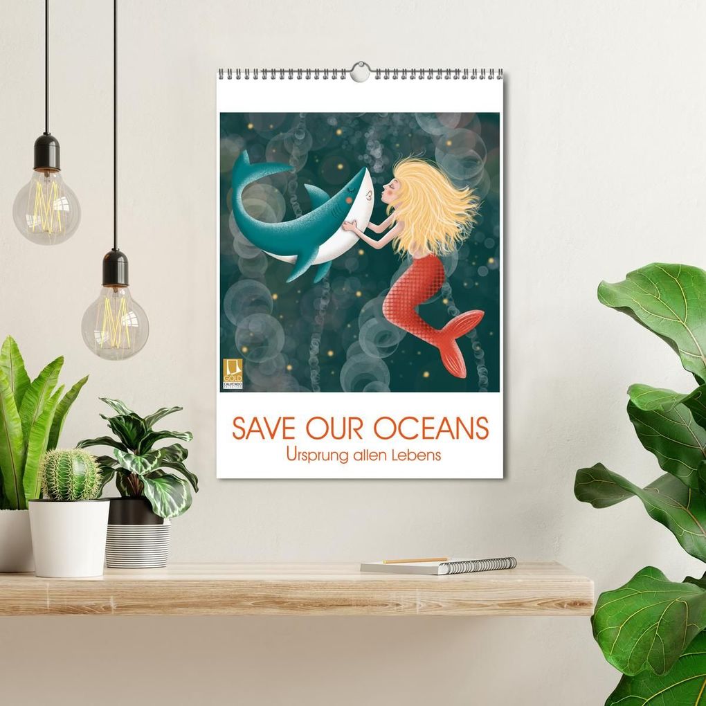 Weitere Ansicht: SAVE OUR OCEANS - Ursprung allen Lebens (Wandkalender 2026 DIN A3 hoch), CALVENDO Monatskalender | Danja Krampikowski, Calvendo