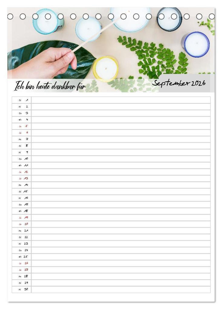 Weitere Ansicht: Ich bin dankbar - ein Jahr voller Yoga und Achtsamkeit - Yoga Kalender (Tischkalender 2026 DIN A5 hoch), CALVENDO Monatskalender | MD-Publishing MD-Publishing, Calvendo, MD-Publishing