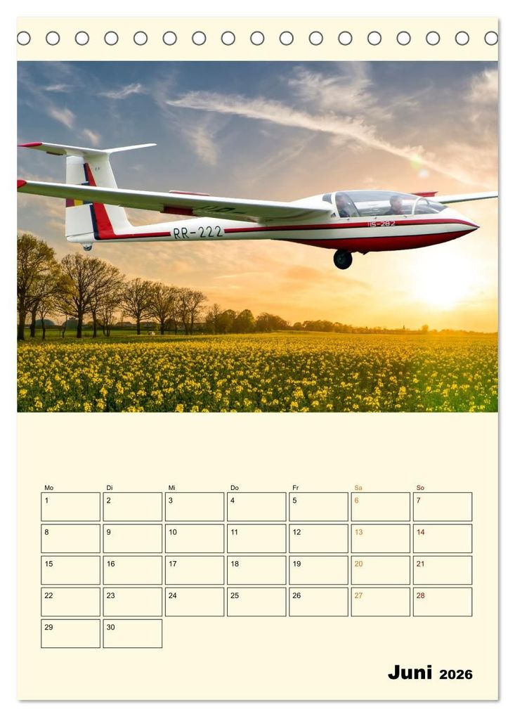 Weitere Ansicht: Segelfliegen - dem Himmel ganz nah (Tischkalender 2026 DIN A5 hoch), CALVENDO Monatskalender | Peter Roder, Calvendo