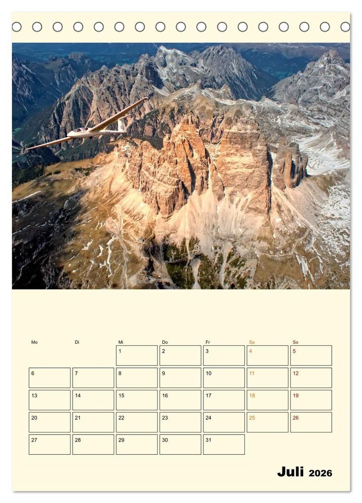 Weitere Ansicht: Segelfliegen - dem Himmel ganz nah (Tischkalender 2026 DIN A5 hoch), CALVENDO Monatskalender | Peter Roder, Calvendo