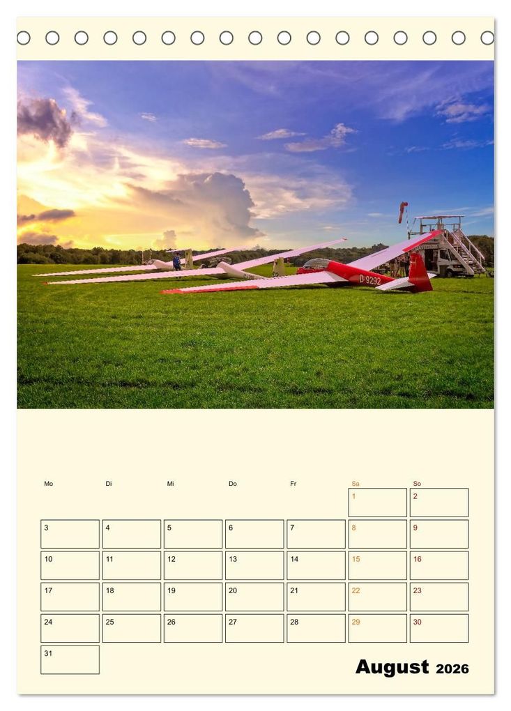 Weitere Ansicht: Segelfliegen - dem Himmel ganz nah (Tischkalender 2026 DIN A5 hoch), CALVENDO Monatskalender | Peter Roder, Calvendo