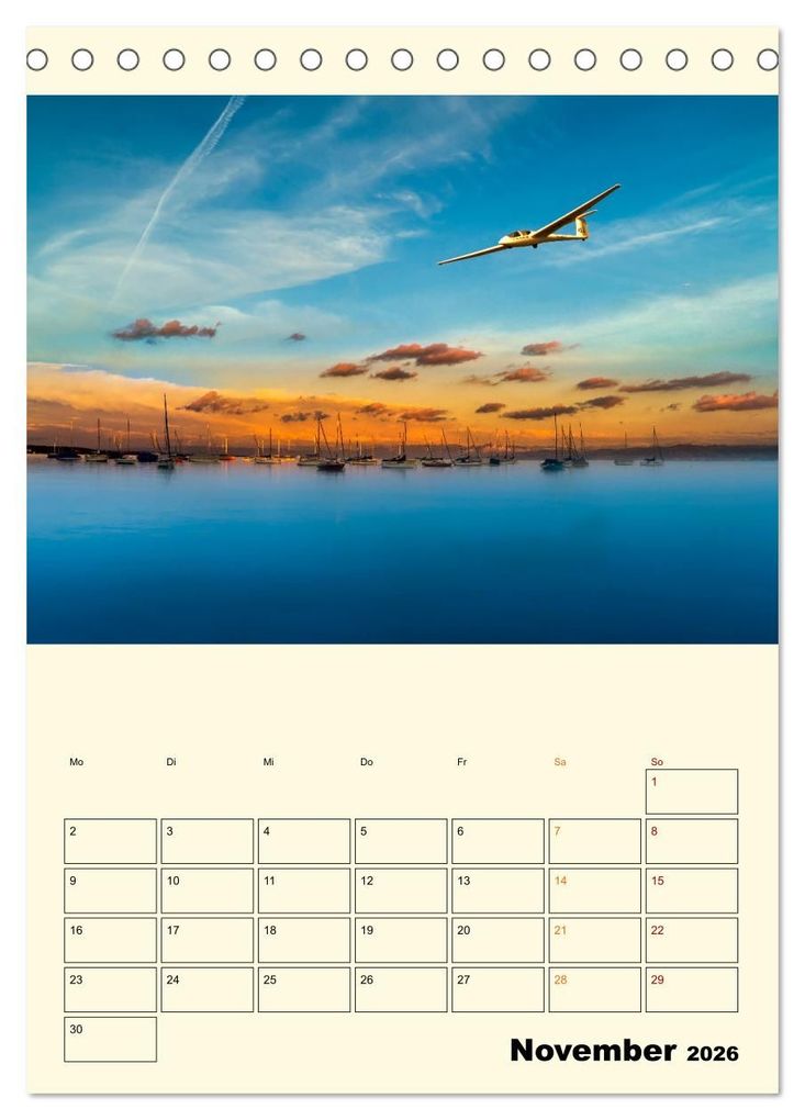 Weitere Ansicht: Segelfliegen - dem Himmel ganz nah (Tischkalender 2026 DIN A5 hoch), CALVENDO Monatskalender | Peter Roder, Calvendo