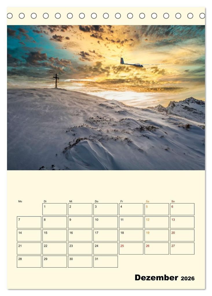 Weitere Ansicht: Segelfliegen - dem Himmel ganz nah (Tischkalender 2026 DIN A5 hoch), CALVENDO Monatskalender | Peter Roder, Calvendo
