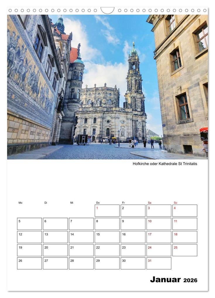 Weitere Ansicht: Prachtvolles Dresden (Wandkalender 2026 DIN A3 hoch), CALVENDO Monatskalender | Gisela Kruse, Calvendo