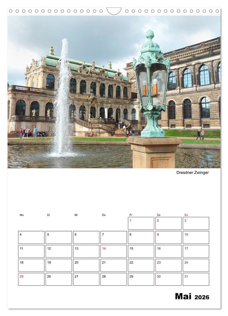 Weitere Ansicht: Prachtvolles Dresden (Wandkalender 2026 DIN A3 hoch), CALVENDO Monatskalender | Gisela Kruse, Calvendo