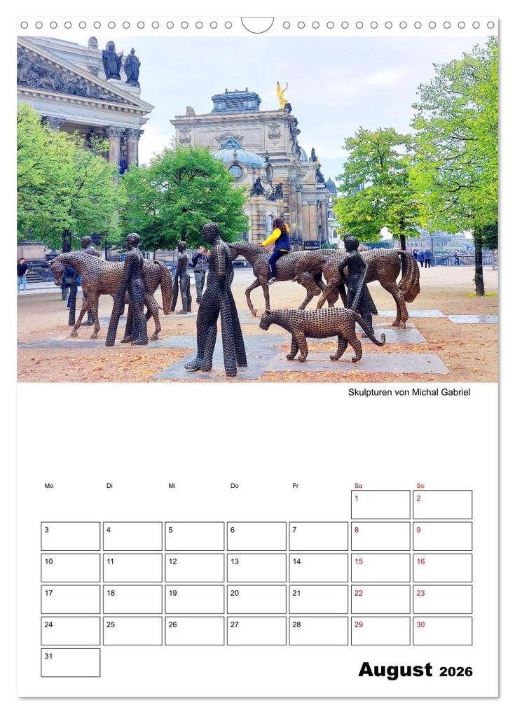 Weitere Ansicht: Prachtvolles Dresden (Wandkalender 2026 DIN A3 hoch), CALVENDO Monatskalender | Gisela Kruse, Calvendo