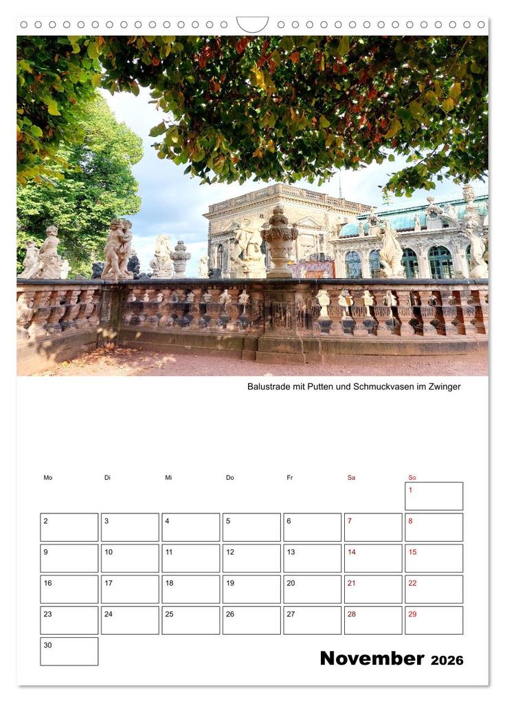 Weitere Ansicht: Prachtvolles Dresden (Wandkalender 2026 DIN A3 hoch), CALVENDO Monatskalender | Gisela Kruse, Calvendo