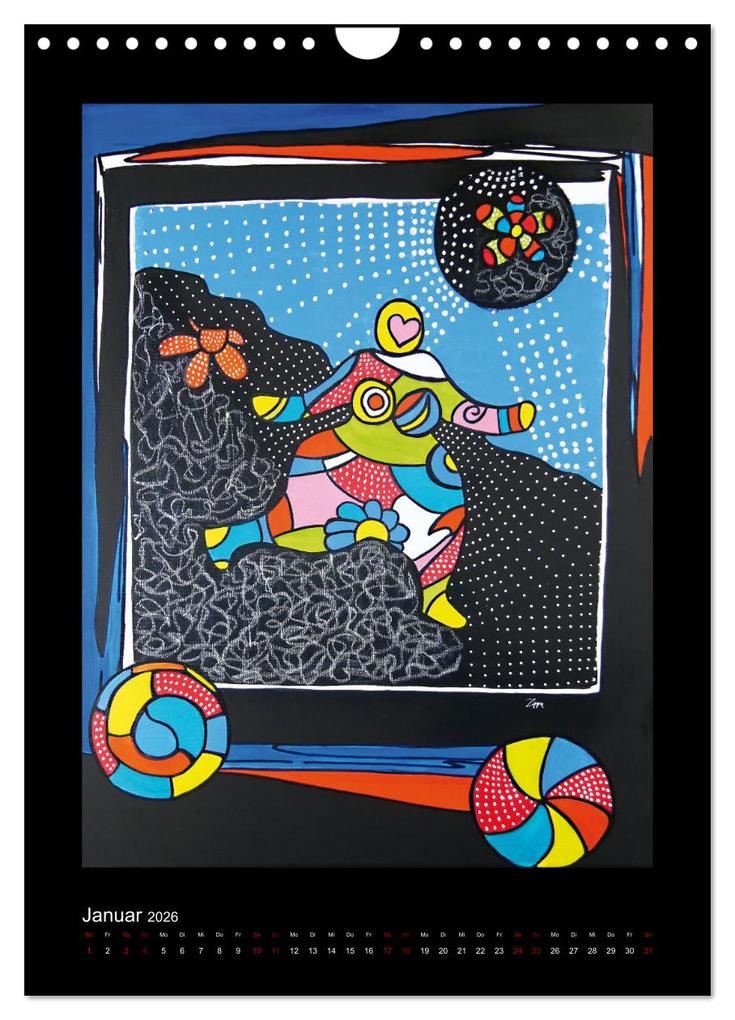 Weitere Ansicht: Hommage an große Künstler (Wandkalender 2026 DIN A4 hoch), CALVENDO Monatskalender | Katja M. Zippo, Calvendo