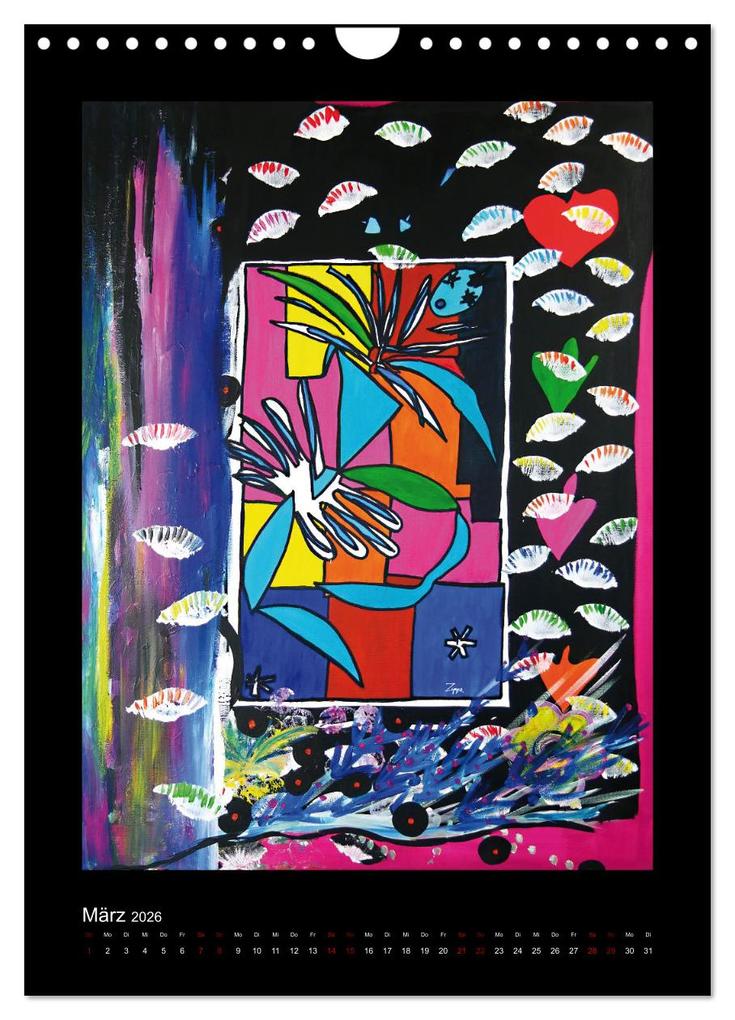 Weitere Ansicht: Hommage an große Künstler (Wandkalender 2026 DIN A4 hoch), CALVENDO Monatskalender | Katja M. Zippo, Calvendo