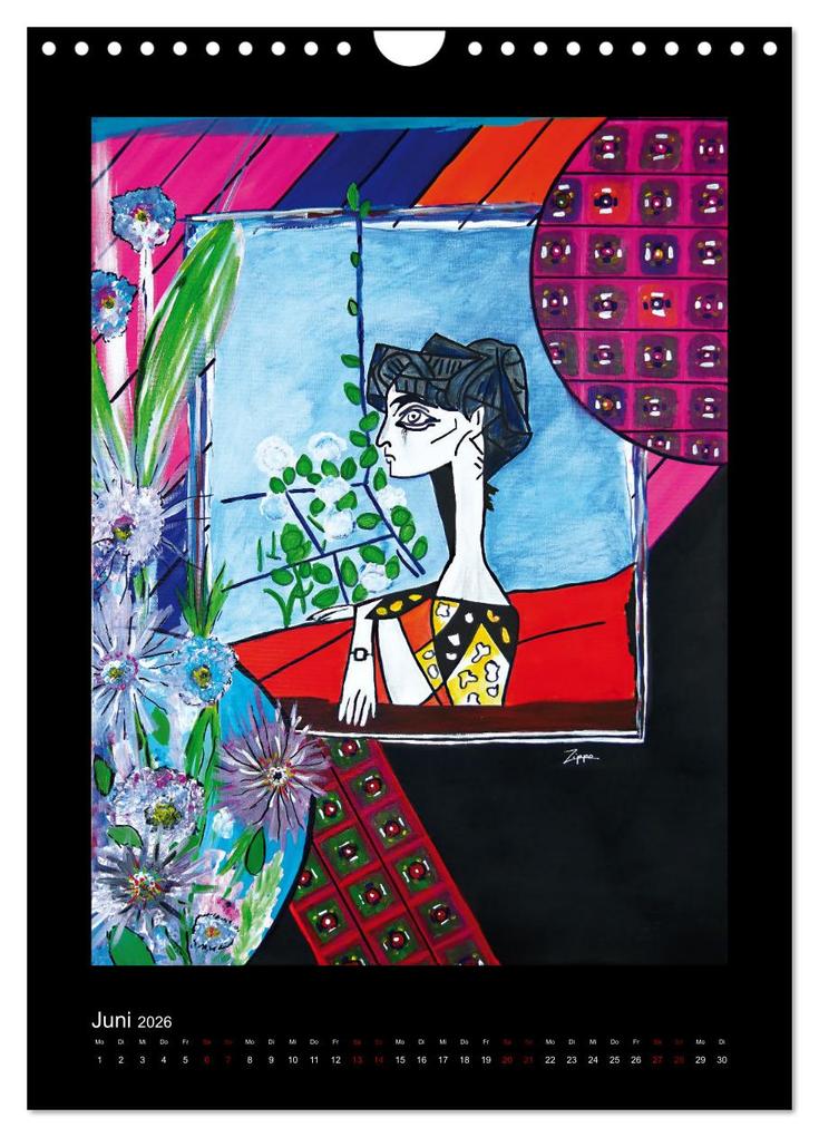 Weitere Ansicht: Hommage an große Künstler (Wandkalender 2026 DIN A4 hoch), CALVENDO Monatskalender | Katja M. Zippo, Calvendo