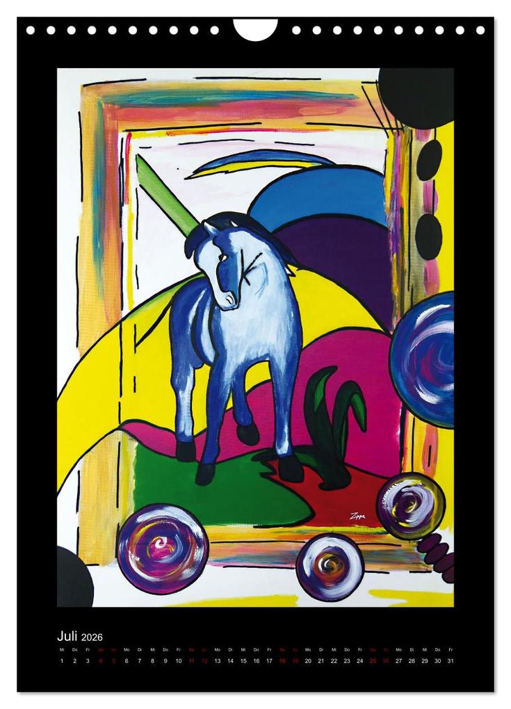 Weitere Ansicht: Hommage an große Künstler (Wandkalender 2026 DIN A4 hoch), CALVENDO Monatskalender | Katja M. Zippo, Calvendo