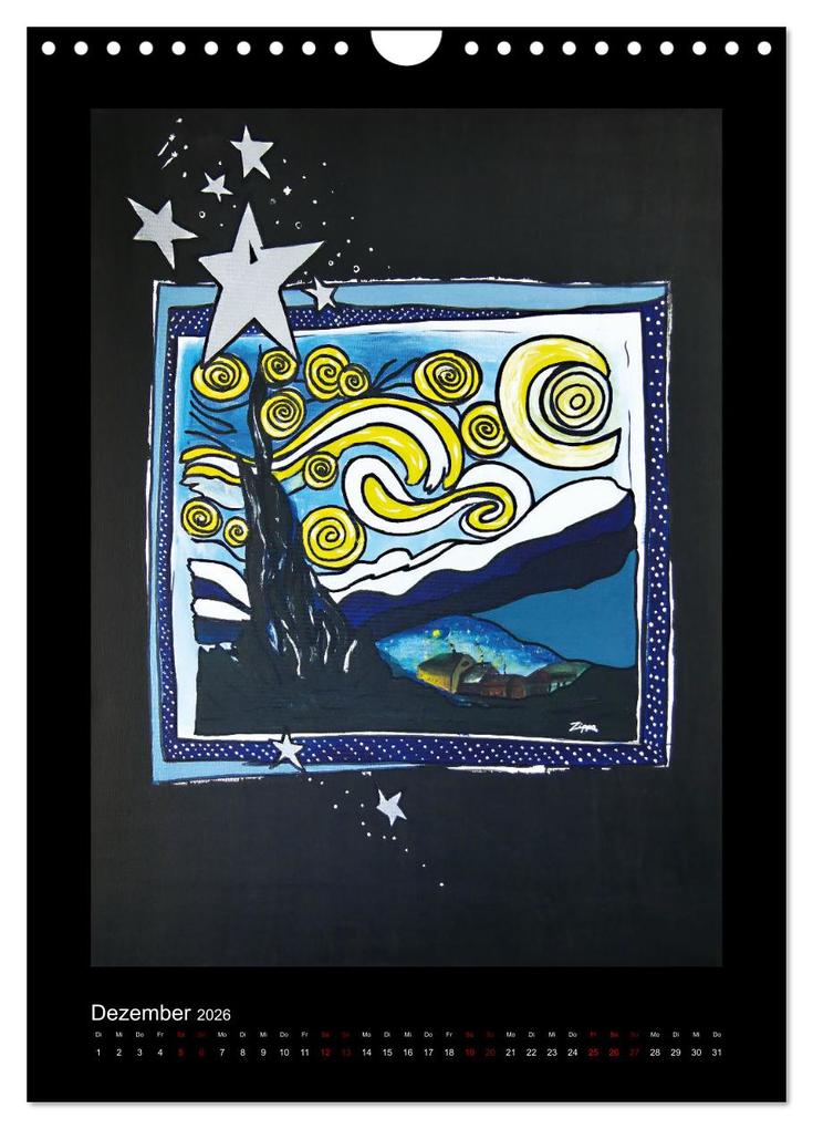 Weitere Ansicht: Hommage an große Künstler (Wandkalender 2026 DIN A4 hoch), CALVENDO Monatskalender | Katja M. Zippo, Calvendo