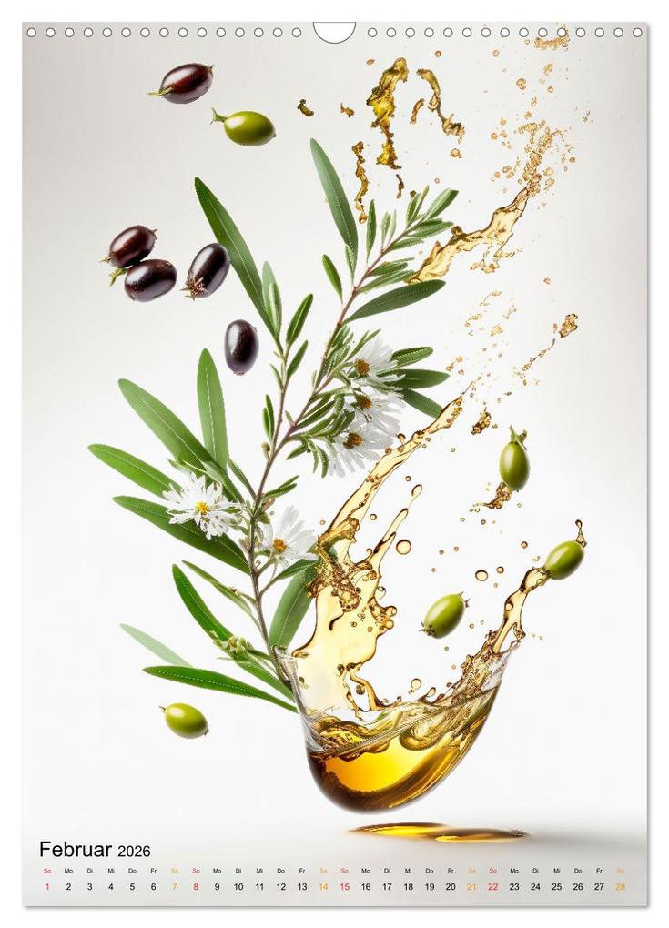 Weitere Ansicht: Olivenöl lecker und gesund (Wandkalender 2026 DIN A3 hoch), CALVENDO Monatskalender | Peter Roder, Calvendo