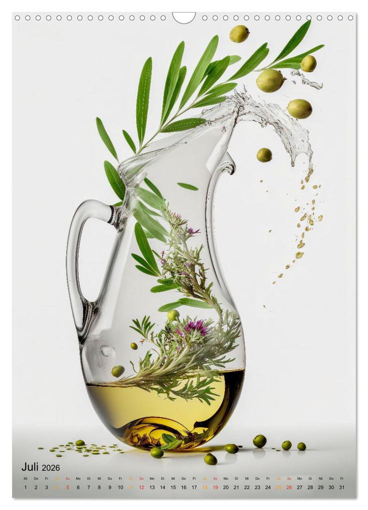 Weitere Ansicht: Olivenöl lecker und gesund (Wandkalender 2026 DIN A3 hoch), CALVENDO Monatskalender | Peter Roder, Calvendo