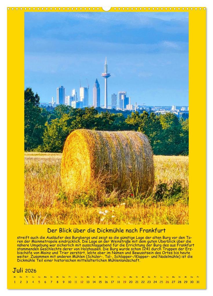 Weitere Ansicht: Gut 800 Jahre Burgholzhausen. Ein Ortsporträt in Wort und Bild 2026 (Wandkalender 2026 DIN A2 hoch), CALVENDO Monatskalender | Müller, Monika Cornelia, Calvendo