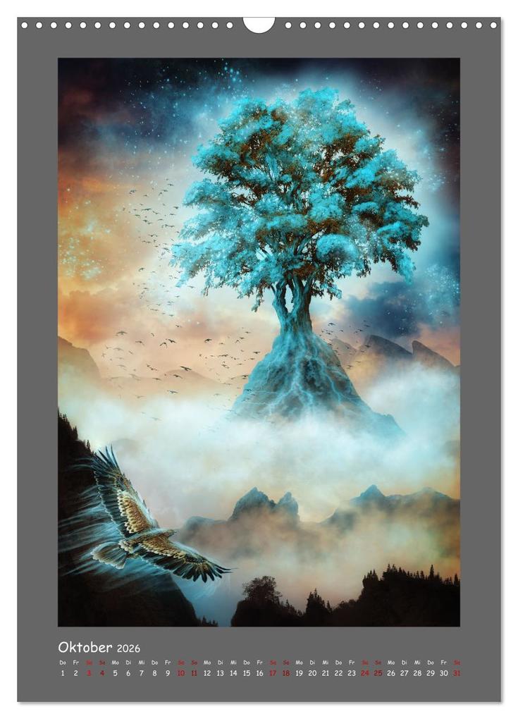 Weitere Ansicht: Yggdrasil - Der Baum des Lebens (Wandkalender 2026 DIN A3 hoch), CALVENDO Monatskalender | Simone Wunderlich, Calvendo