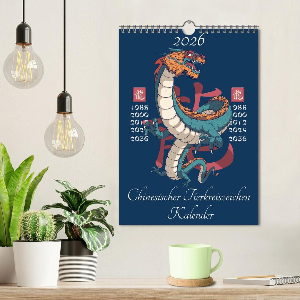 Weitere Ansicht: Chinesische Tierkreiszeichen (Wandkalender 2026 DIN A4 hoch), CALVENDO Monatskalender | Luca Schmidt, Calvendo
