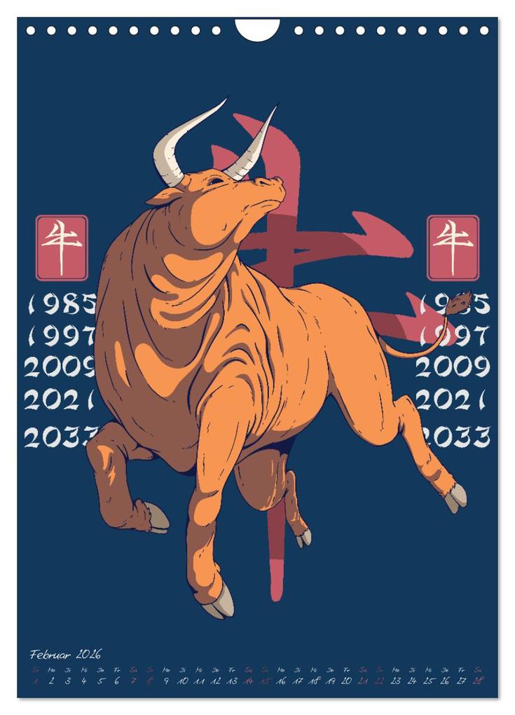 Weitere Ansicht: Chinesische Tierkreiszeichen (Wandkalender 2026 DIN A4 hoch), CALVENDO Monatskalender | Luca Schmidt, Calvendo