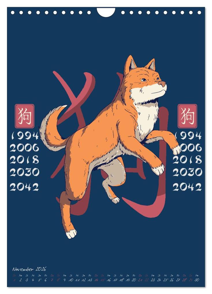 Weitere Ansicht: Chinesische Tierkreiszeichen (Wandkalender 2026 DIN A4 hoch), CALVENDO Monatskalender | Luca Schmidt, Calvendo