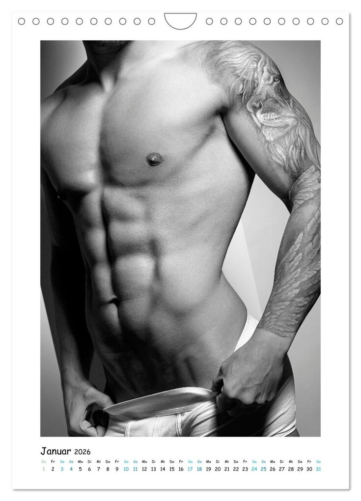 Weitere Ansicht: Männer... in underwear deluxe (Wandkalender 2026 DIN A4 hoch), CALVENDO Monatskalender | Ralf Wehrle & Uwe Frank (Black&White Fotodesign), Calvendo