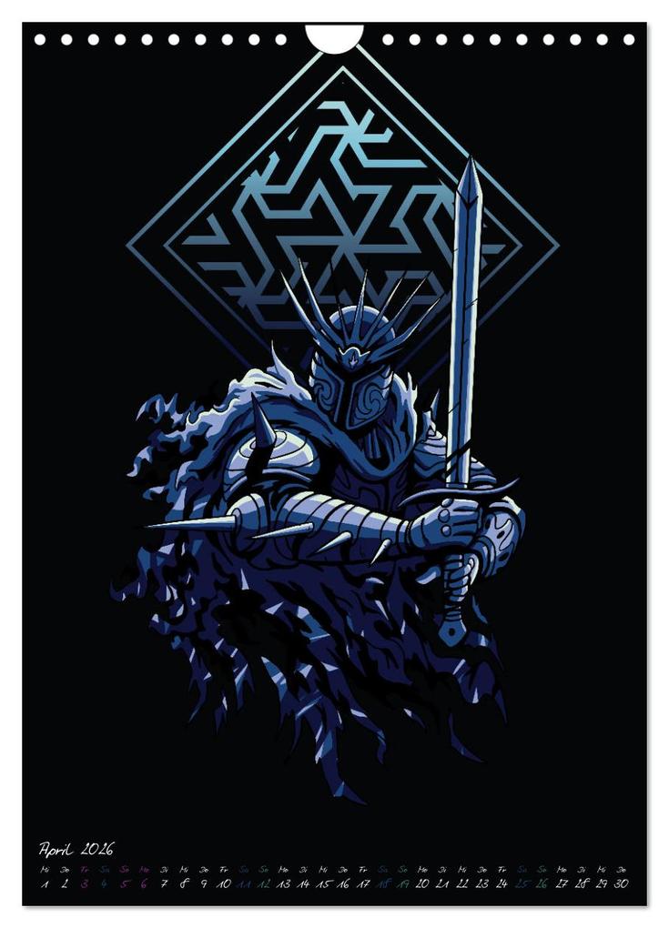 Weitere Ansicht: Dunkle Krieger (Wandkalender 2026 DIN A4 hoch), CALVENDO Monatskalender | Luca Schmidt, Calvendo